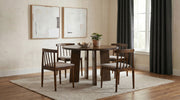 Tampa Furniture Outlet - Coaster - Strouse 5-piece Dining Set Wheat and Walnut - 193940WAL-S5A