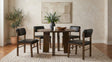 Tampa Furniture Outlet - Coaster - Strouse 5-piece Dining Set Black and Walnut - 193940WAL-S5C