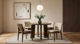 Tampa Furniture Outlet - Coaster - Strouse 5-piece Dining Set Cream and Walnut - 193940WAL-S5D