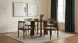 Strouse 47-inch Round Wood Dining Room Table Walnut