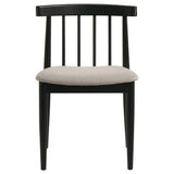Decker 7-piece 82-inch Rectangular Dining Set Wheat and Black