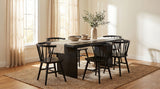 Tampa Furniture Outlet - Coaster - Decker 7-piece 82-inch Rectangular Dining Set Black - 193951BLK-S7F