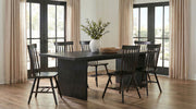 Tampa Furniture Outlet - Coaster - Decker 7-piece 82-inch Rectangular Dining Set Black - 193951BLK-S7G