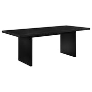 Tampa Furniture Outlet - Coaster - Decker 82-inch Rectangular Wood Dining Table Black - 193951BLK
