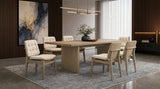 Tampa Furniture Outlet - Coaster - Decker 7-piece 82-inch Rectangular Dining Set Cream and Natural Oak - 193951NAT-S7D