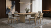 Tampa Furniture Outlet - Coaster - Decker 7-piece 82-inch Rectangular Dining Set Grey and Natural Oak - 193951NAT-S7E