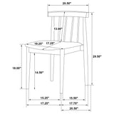 Decker 7-piece 82-inch Rectangular Dining Set Wheat and Walnut