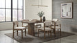 Tampa Furniture Outlet - Coaster - Decker 7-piece 82-inch Rectangular Dining Set Cream and Walnut - 193951WAL-S7B