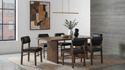 Tampa Furniture Outlet - Coaster - Decker 7-piece 82-inch Rectangular Dining Set Black and Walnut - 193951WAL-S7C
