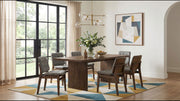Tampa Furniture Outlet - Coaster - Decker 7-piece 82-inch Rectangular Dining Set Grey and Walnut - 193951WAL-S7E