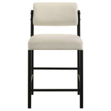 Decker 7-piece 70-inch Rectangular Counter Height Dining Set Cream and Black
