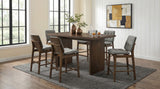 Tampa Furniture Outlet - Coaster - Decker 7-piece 70-inch Counter Height Dining Set Grey and Walnut - 193958WAL-S7E