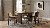 Redbridge Upholstered Counter Chair Cream and Walnut (Set of 2)