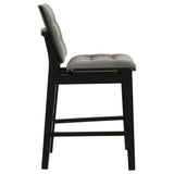 Redbridge Upholstered Counter Chair Grey and Black (Set of 2)