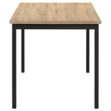 Garza 5-piece Rectangular Dining Table Greige Oak