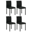 Tampa Furniture Outlet - Coaster - Garza Upholstered Dining Side Chair Black (Set of 4) - 193982