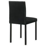 Garza Upholstered Dining Side Chair Black (Set of 4)