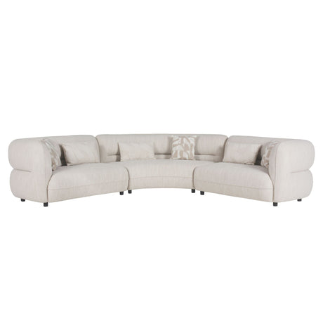 Four Seasons - Sectional Set With 6 Pillows - Camel - Tampa Furniture Outlet