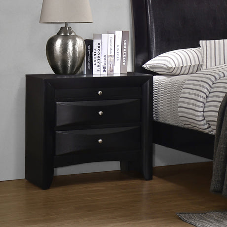 Briana 2-drawer Nightstand Black - Tampa Furniture Outlet