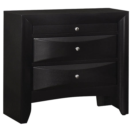 Tampa Furniture Outlet - Coaster - Briana 2-drawer Nightstand Black - 200702