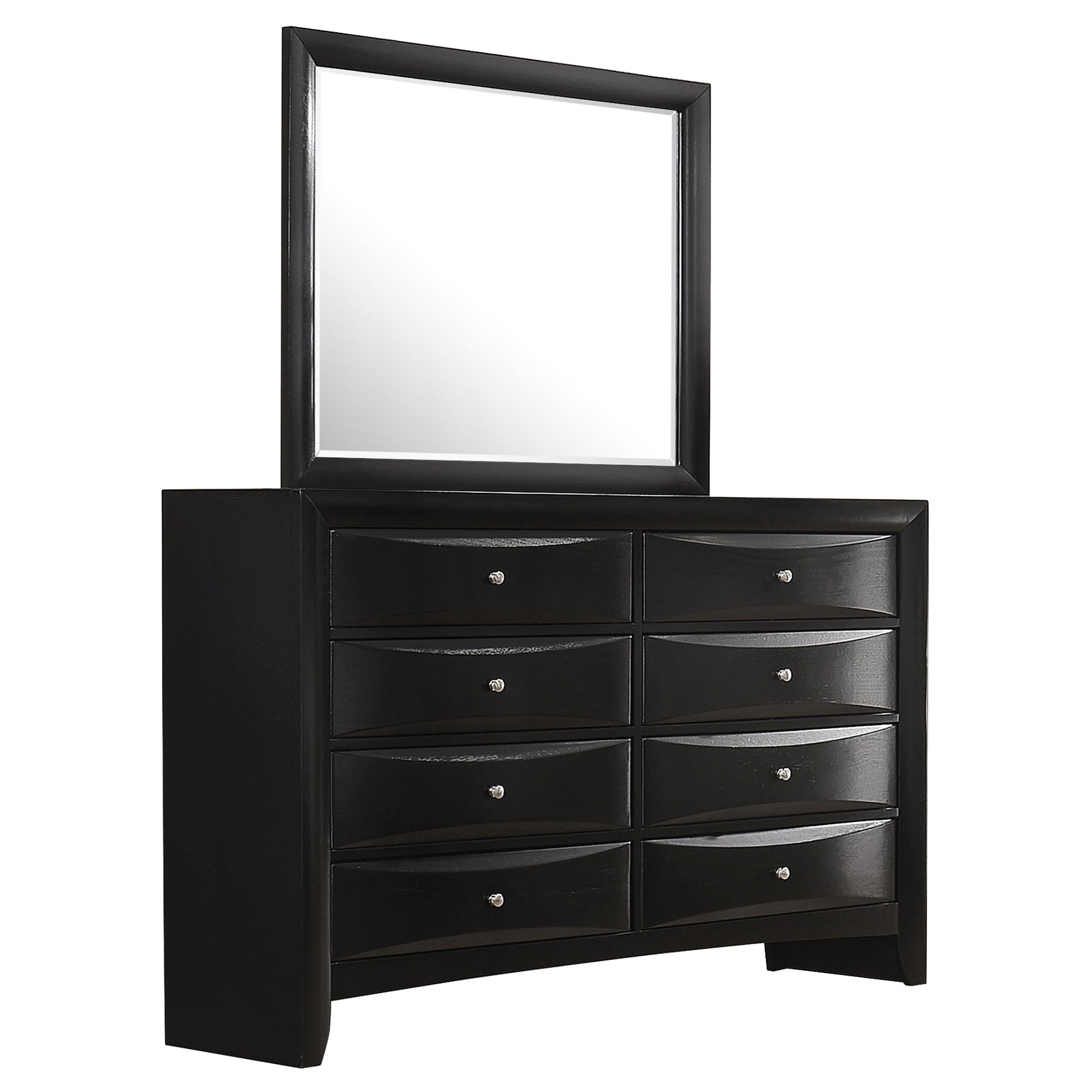 Tampa Furniture Outlet - Coaster - Briana 8-drawer Dresser with Mirror Black - 200703M