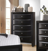 Briana 5-drawer Bedroom Chest Black - Tampa Furniture Outlet