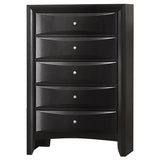 Tampa Furniture Outlet - Coaster - Briana 5-drawer Bedroom Chest Black - 200705