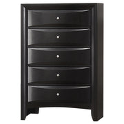 Tampa Furniture Outlet - Coaster - Briana 5-drawer Bedroom Chest Black - 200705