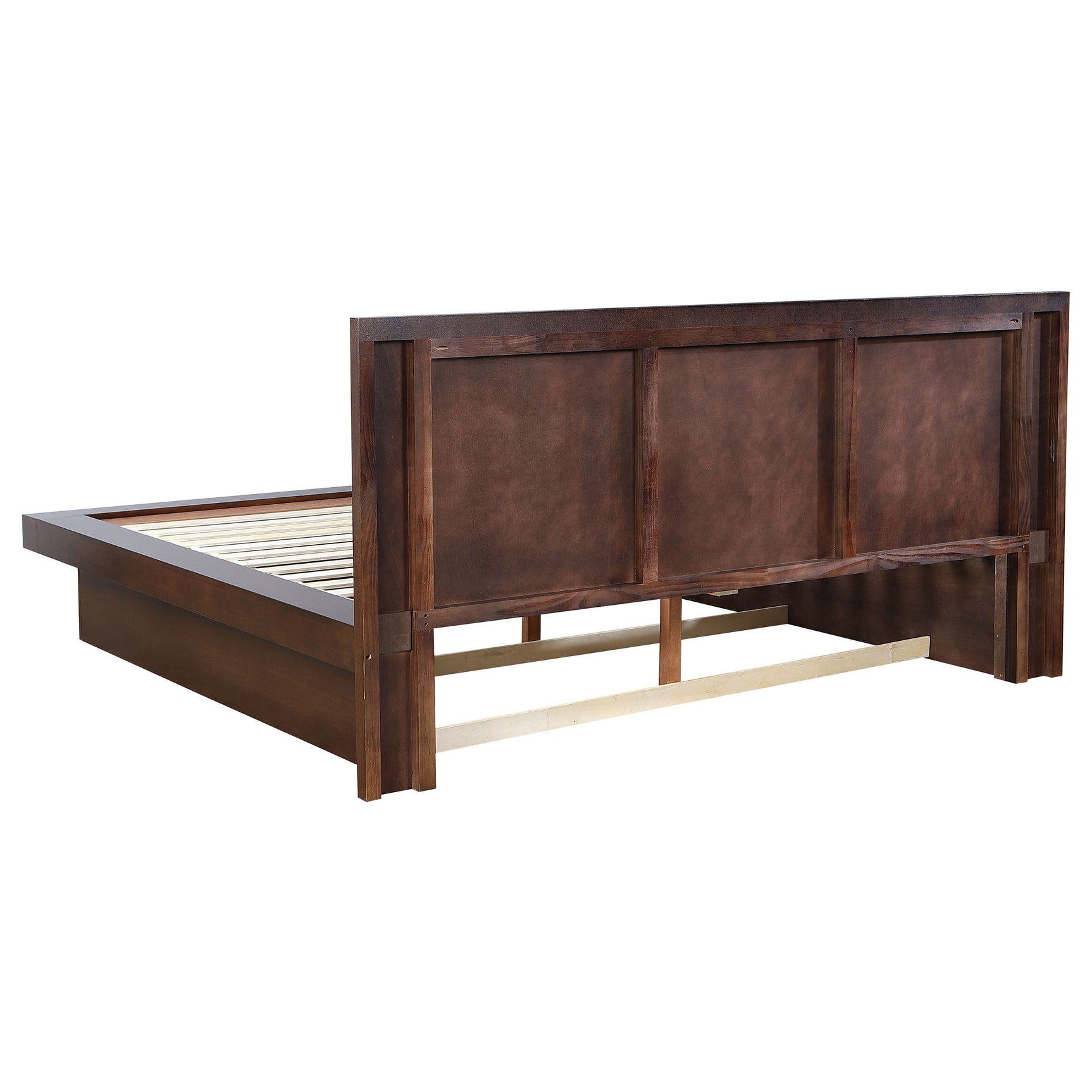 Jessica 4-piece Eastern King LED Bedroom Set Cappuccino - Tampa Furniture Outlet