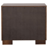 Jessica 5-piece Eastern King LED Bedroom Set Cappuccino - Tampa Furniture Outlet
