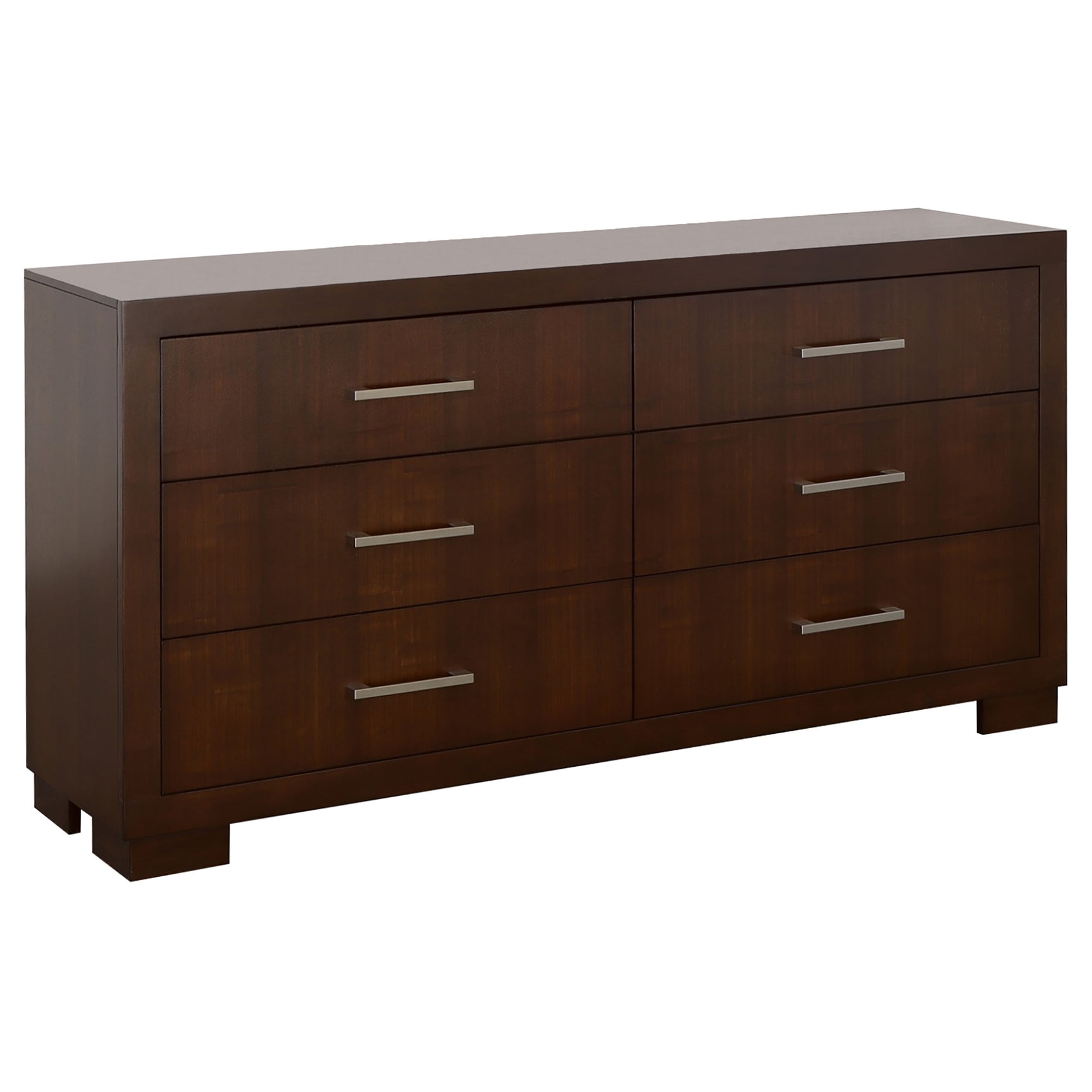 Jessica 5-piece Eastern King LED Bedroom Set Cappuccino - Tampa Furniture Outlet