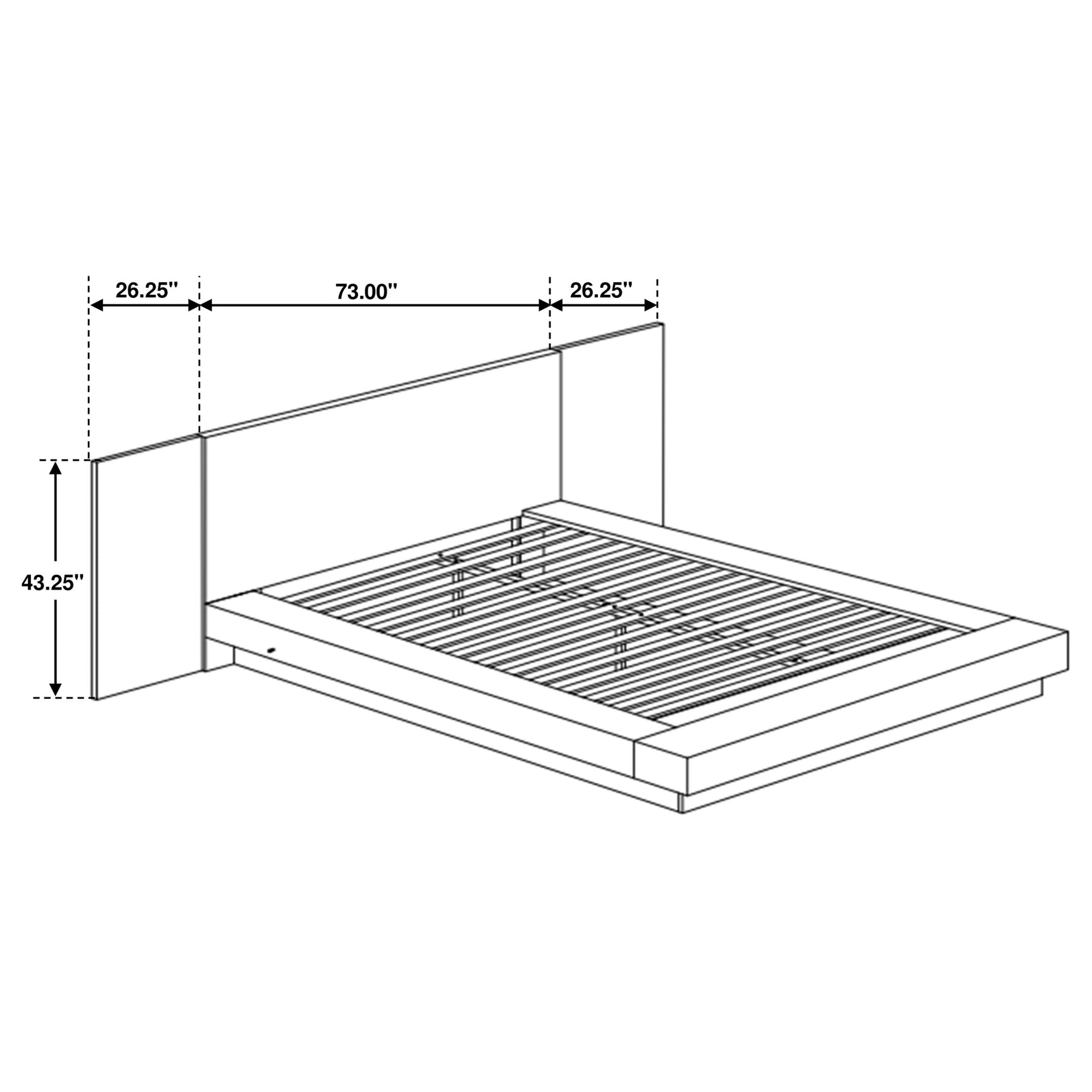 Jessica 5-piece Eastern King LED Bedroom Set Cappuccino - Tampa Furniture Outlet