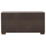 Jessica 5-piece Eastern King LED Bedroom Set Cappuccino - Tampa Furniture Outlet