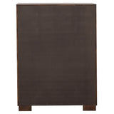 Jessica 5-piece Eastern King LED Bedroom Set Cappuccino - Tampa Furniture Outlet