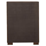 Jessica 5-piece Queen LED Bedroom Set Cappuccino - Tampa Furniture Outlet