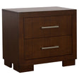 Tampa Furniture Outlet - Coaster - Jessica 2-drawer Nightstand Cappuccino - 200712