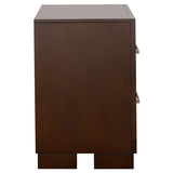 Jessica 2-drawer Nightstand Cappuccino - Tampa Furniture Outlet