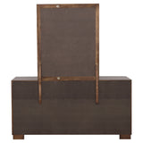 Jessica 6-drawer Dresser with Mirror Cappuccino - Tampa Furniture Outlet