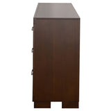 Jessica 6-drawer Dresser Cappuccino - Tampa Furniture Outlet