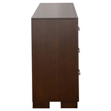 Jessica 6-drawer Dresser Cappuccino - Tampa Furniture Outlet