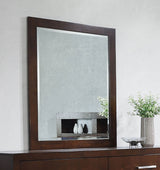 Jessica Dresser Mirror Cappuccino - Tampa Furniture Outlet