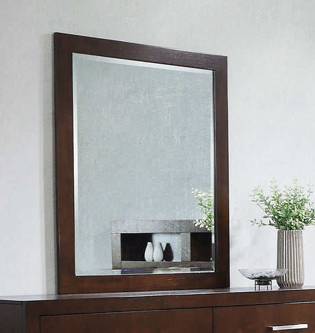 Jessica Dresser Mirror Cappuccino - Tampa Furniture Outlet