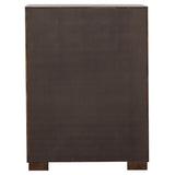 Jessica 5-drawer Bedroom Chest Cappuccino - Tampa Furniture Outlet