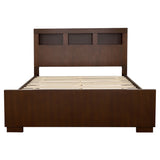 Jessica 4-piece Eastern King Bedroom Set Cappuccino - Tampa Furniture Outlet