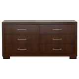 Jessica 4-piece Eastern King Bedroom Set Cappuccino - Tampa Furniture Outlet