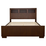 Jessica 4-piece California King Bedroom Set Cappuccino - Tampa Furniture Outlet