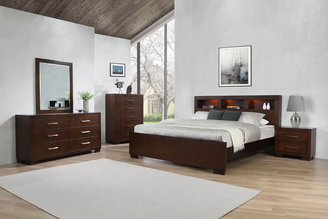 Tampa Furniture Outlet - Coaster - Jessica 5-piece California King Bedroom Set Cappuccino - 200719KW-S5