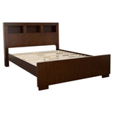 Jessica 5-piece California King Bedroom Set Cappuccino - Tampa Furniture Outlet