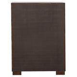 Jessica 5-piece California King Bedroom Set Cappuccino - Tampa Furniture Outlet