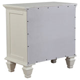 Sandy Beach 4-piece Eastern King Bedroom Set Cream White - Tampa Furniture Outlet